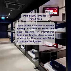 Capsule hotel Kepler Club Klia Terminal 1 - Airside Transit, Sepang