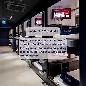 Capsule hotel Kepler Club Kuala Lumpur Airport - Klia T1 Landside, Public Area, Sepang